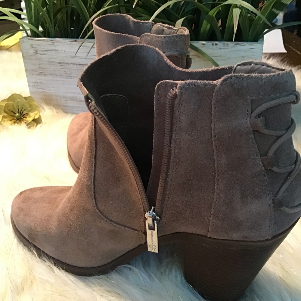 Jessica Simpson suede lace back Claron booties - Picture 4 of 7